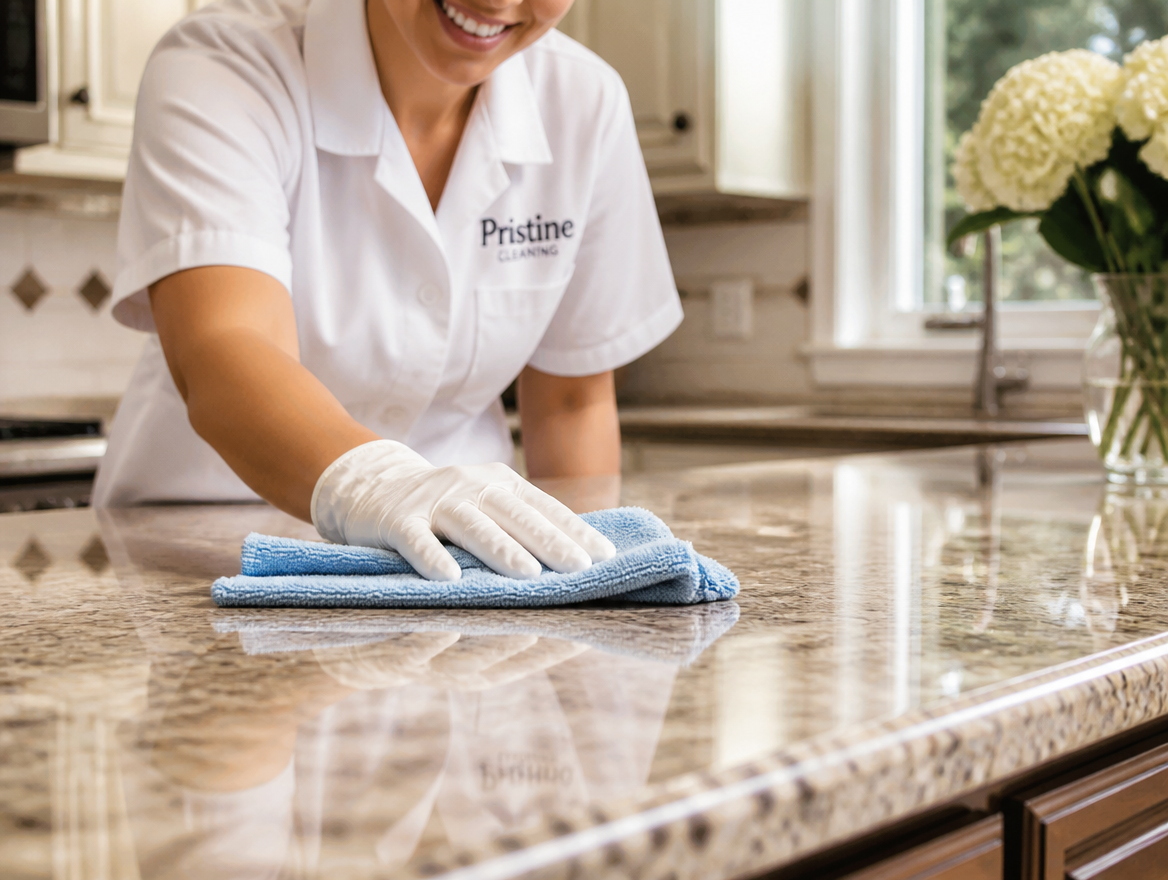 Professional home cleaner detail work in St. George